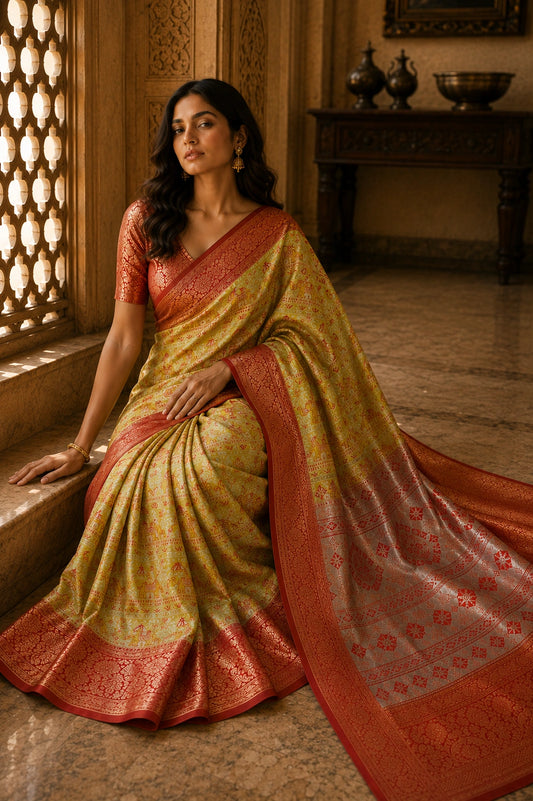 Rajwadi Kanjivaram Silk Saree