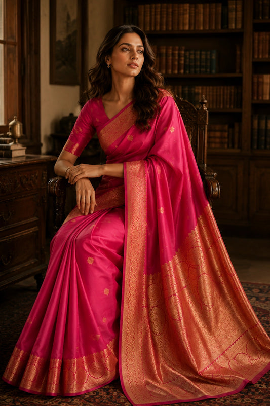 Mohini Rani Pink Festive Saree