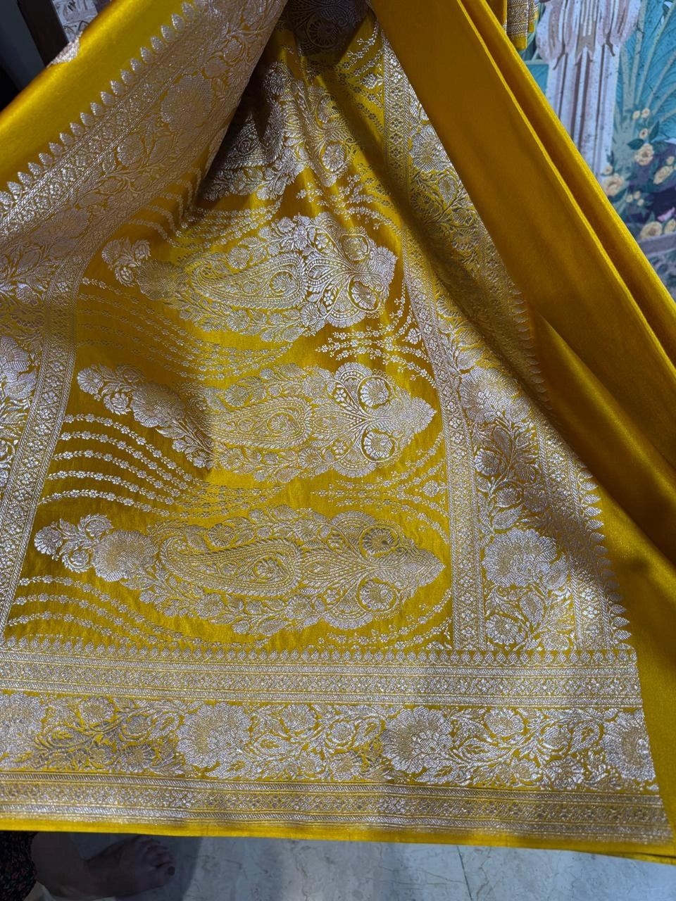 Amaltaas Marigold Yellow Haldi Saree