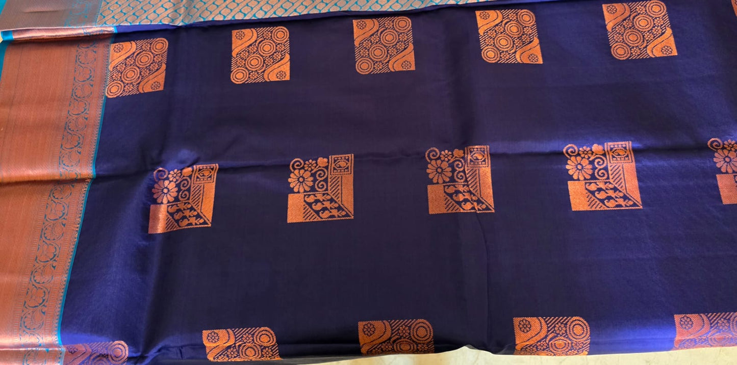 Pure Handloom Kanchipuram Silk Saree with Traditional Zari Weaving