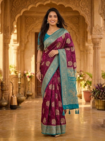 Parijat Satin Saree