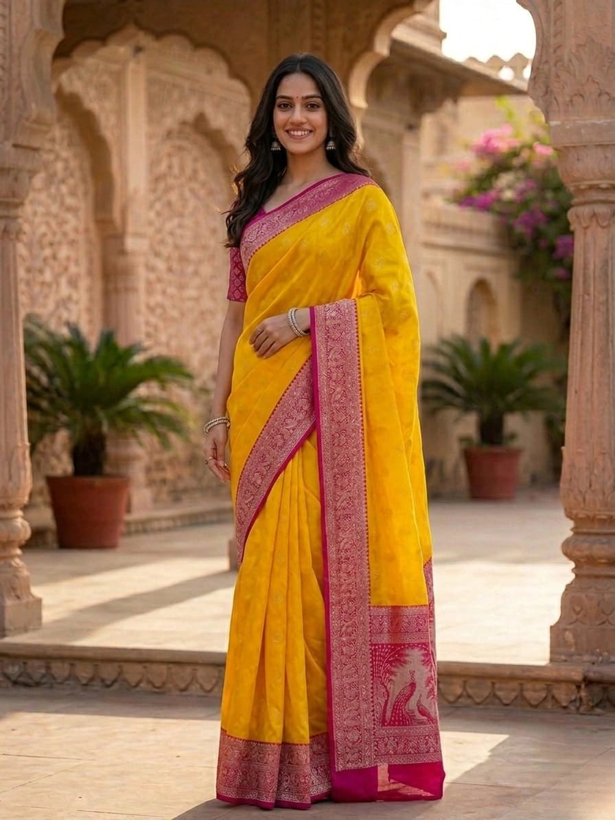 Parijat Satin Saree