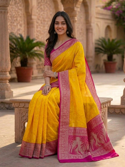 Parijat Satin Saree