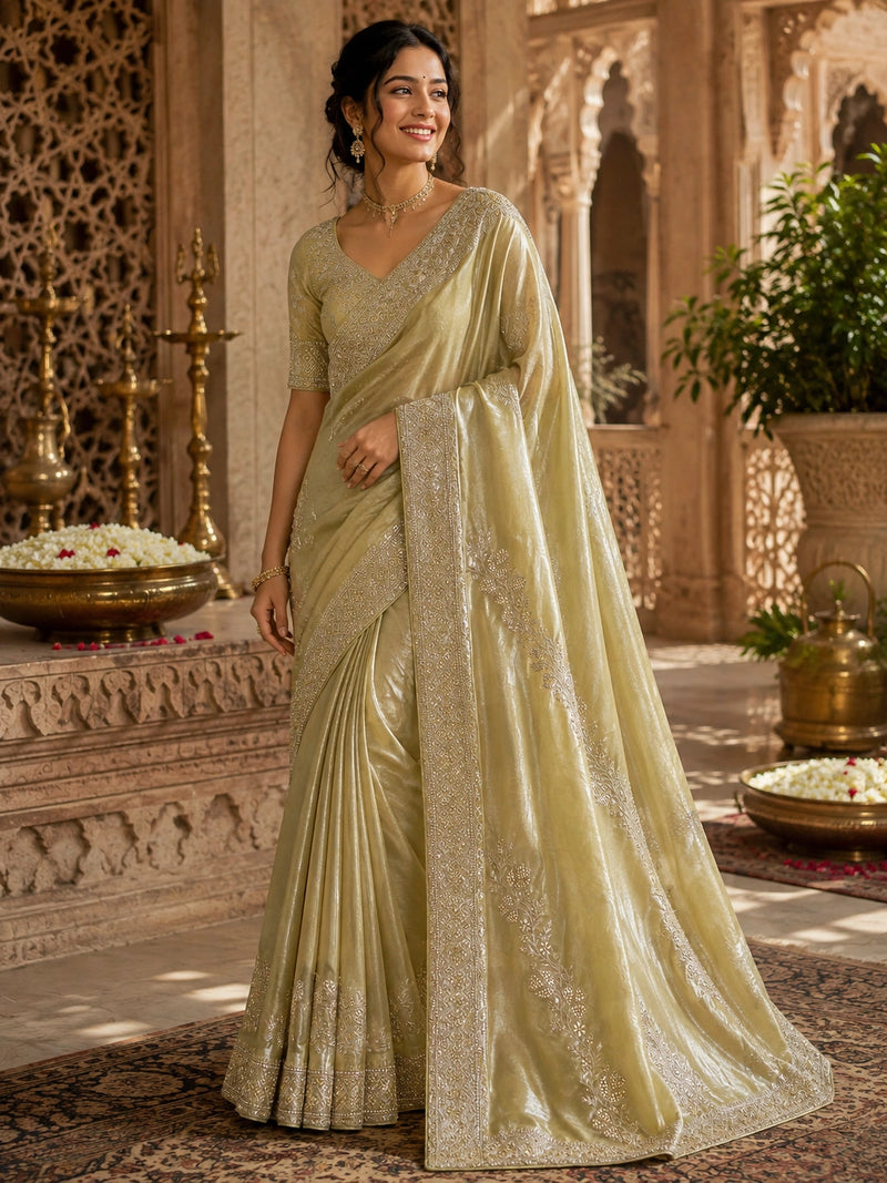 Gilded Whisper Saree