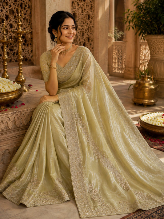Gilded Whisper Saree