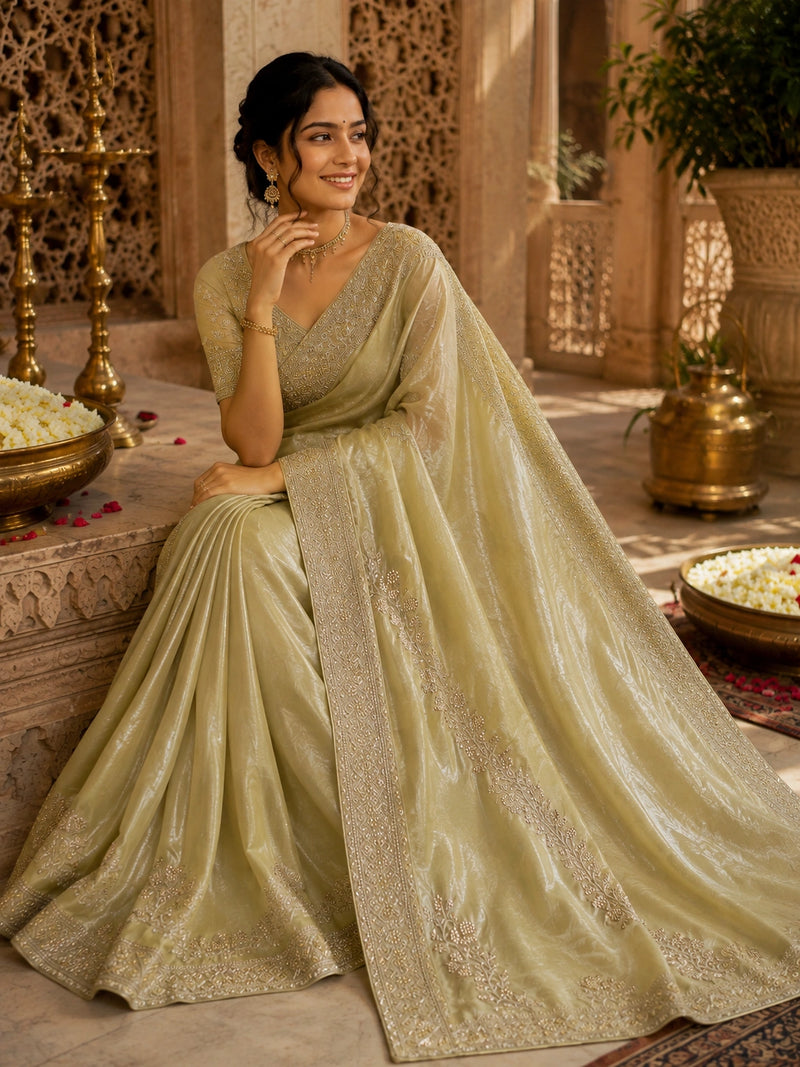 Gilded Whisper Saree