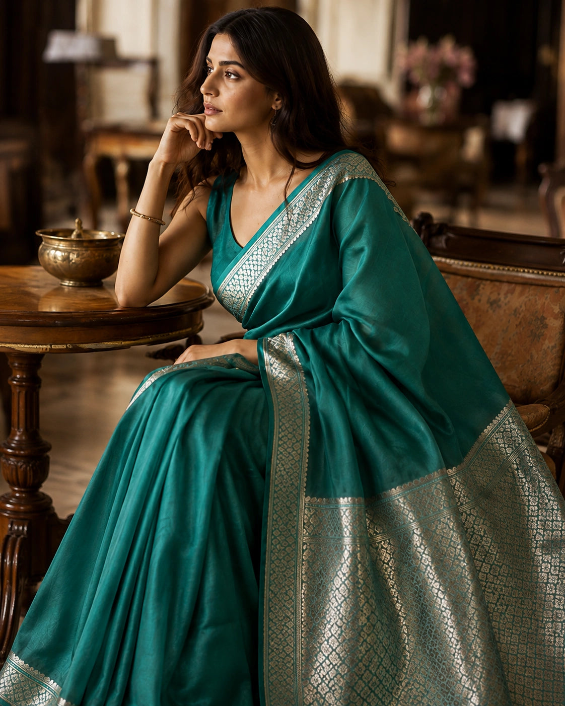 Aanchal- Pure Organza Silk saree