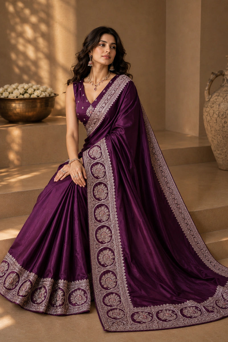 Orchid Noir Saree