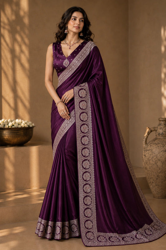 Orchid Noir Saree