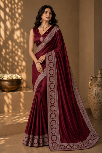 Orchid Noir Saree