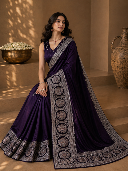 Orchid Noir Saree