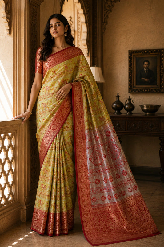 Rajwadi Kanjivaram Silk Saree