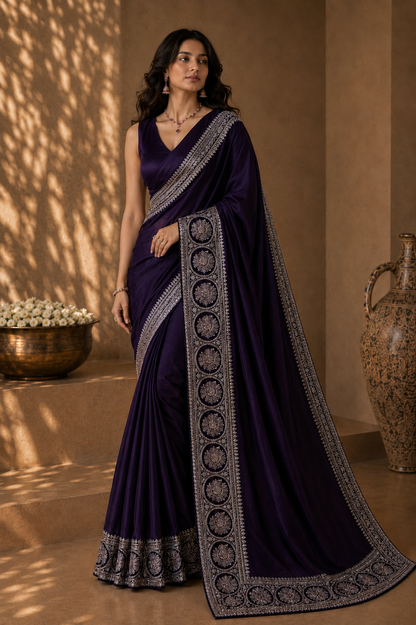 Orchid Noir Saree