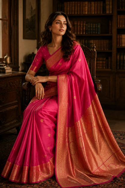 Mohini Rani Pink Festive Saree