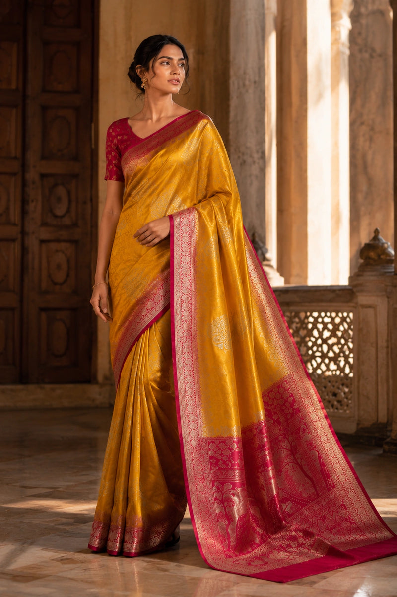 Parijat Satin Saree