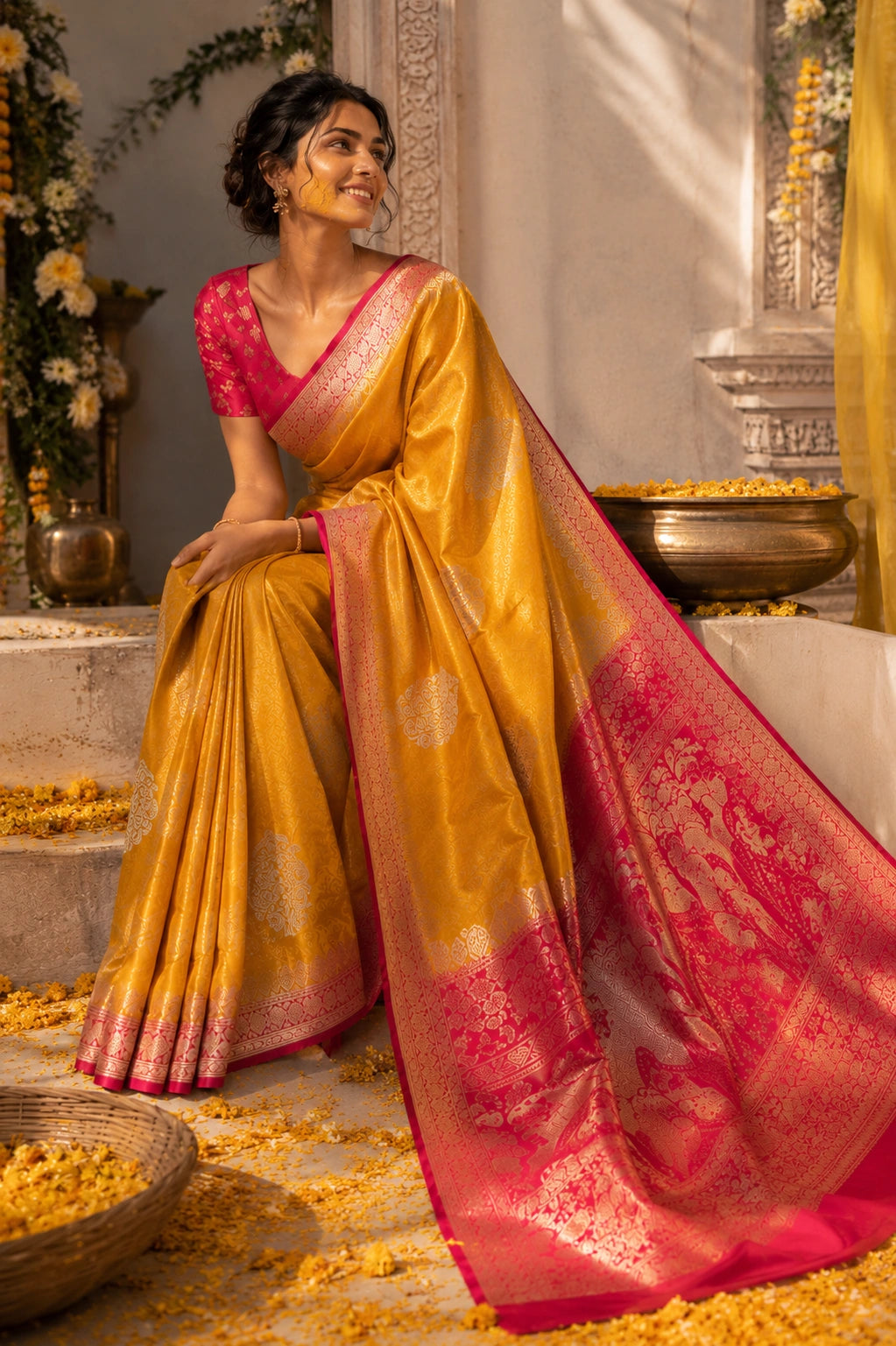 Parijat Satin Saree