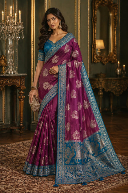Parijat Satin Saree
