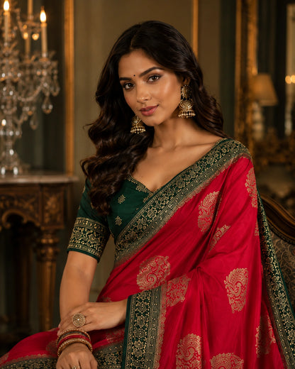 Parijat Satin Saree