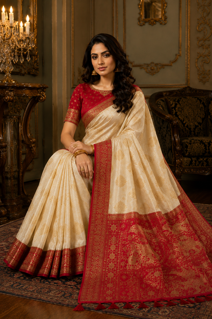 Parijat Satin Saree