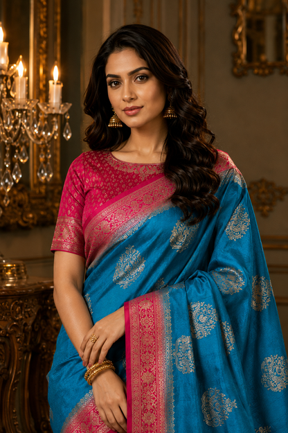Parijat Satin Saree
