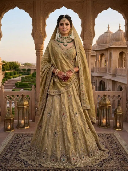 Masakali Bridal Kundan work Lehenga