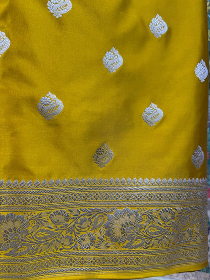 Amaltaas Marigold Yellow Haldi Saree