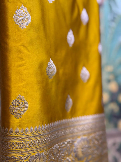 Amaltaas Marigold Yellow Haldi Saree