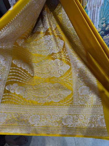 Amaltaas Marigold Yellow Haldi Saree