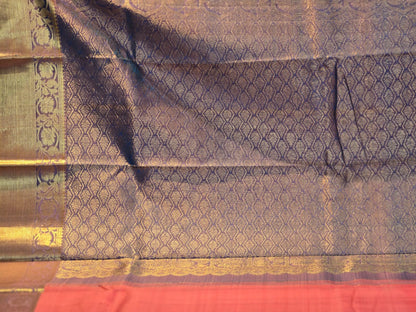 Lavanya Coral Kanchipuram Pure Silk Saree