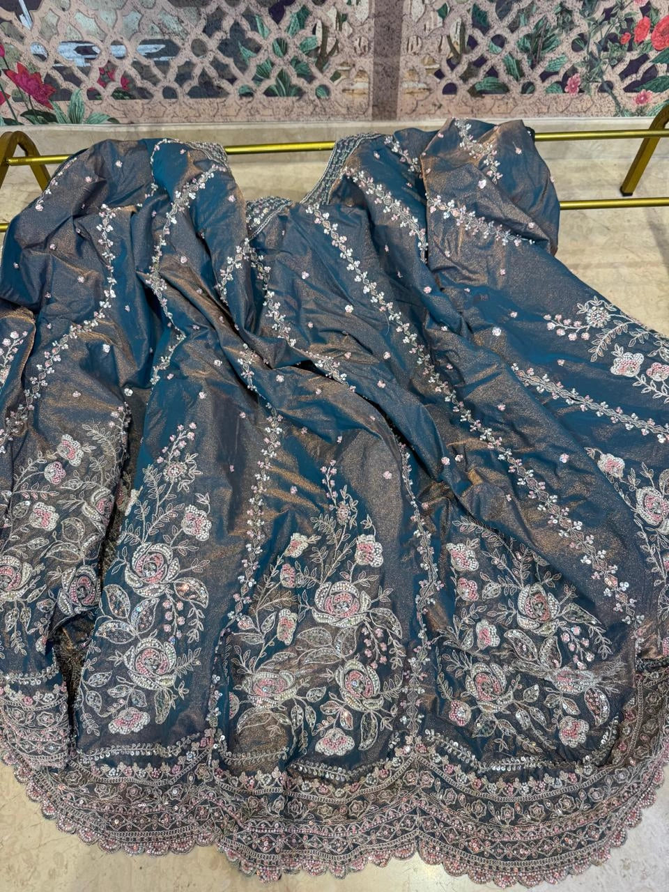 Dusk Rose Embroidered Lehenga