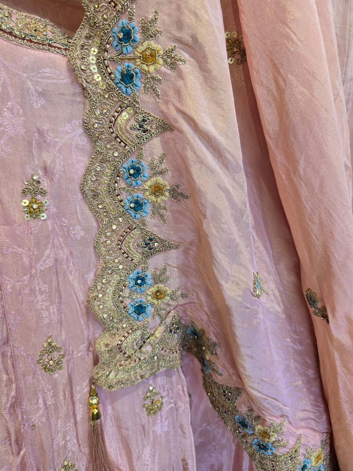 Flora Blush Embroidered Lehenga