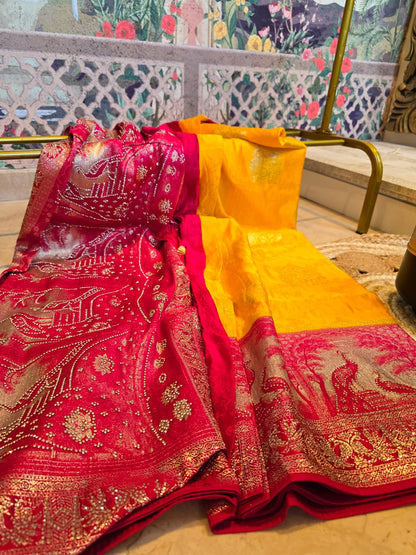 Parijat Satin Saree