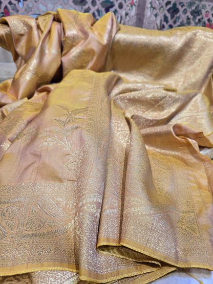 Ember Gold Silk Zari Saree