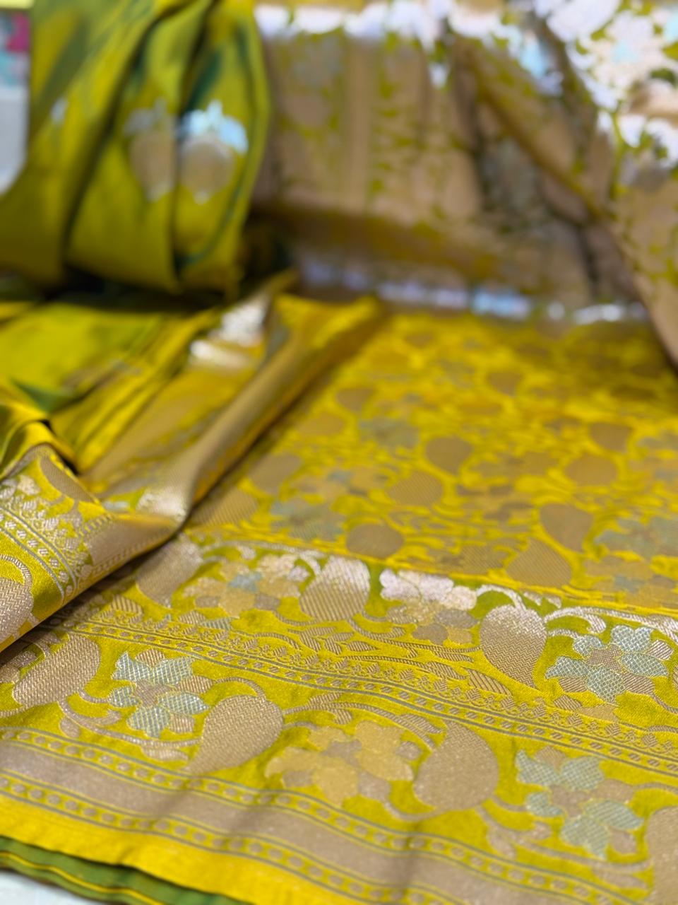 Olive Symphony Soft Silk Saree