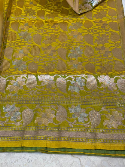 Olive Symphony Soft Silk Saree
