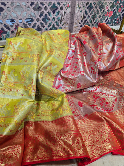 Rajwadi Kanjivaram Silk Saree