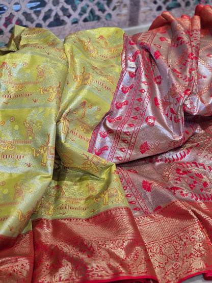 Rajwadi Kanjivaram Silk Saree