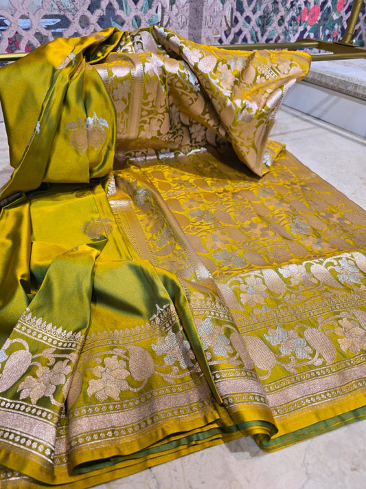 Olive Symphony Soft Silk Saree