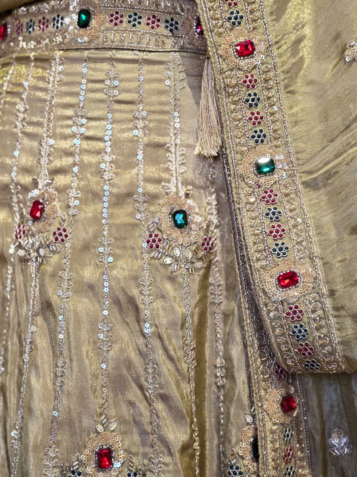 Masakali Bridal Kundan work Lehenga