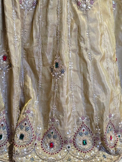Masakali Bridal Kundan work Lehenga