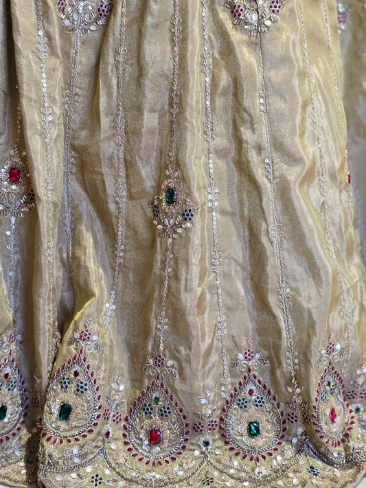 Masakali Bridal Kundan work Lehenga
