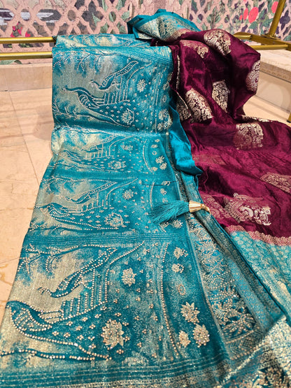 Parijat Satin Saree