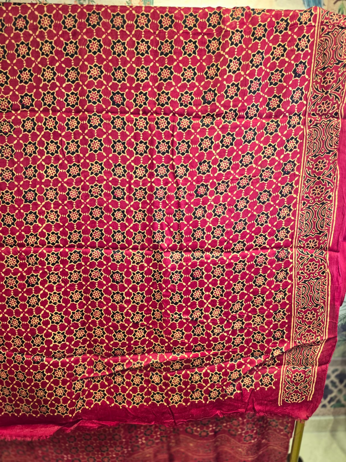 Madhumati Modal Ajrakh Saree
