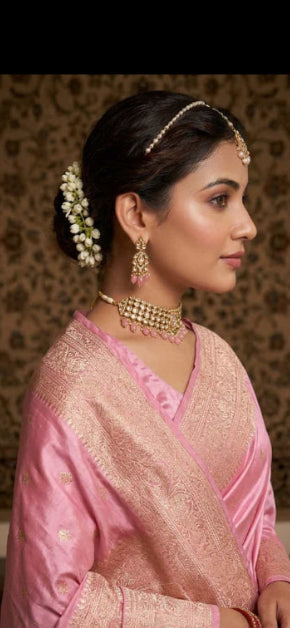 rriwaayat-handwoven-pink-indian-saree