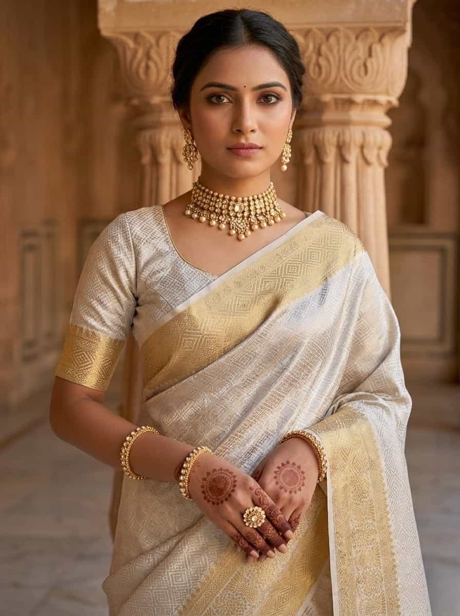 rriwaayat-iraaya-antique-gold-zari-detail-saree