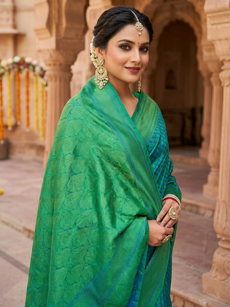 Mayuri Tanchoi Banarasi Saree